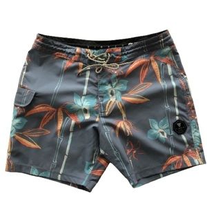VISSLA Canopy 16.5" Mens Boardshort 4-Way stretch Eco Friendly Side Pocket SZ 33
